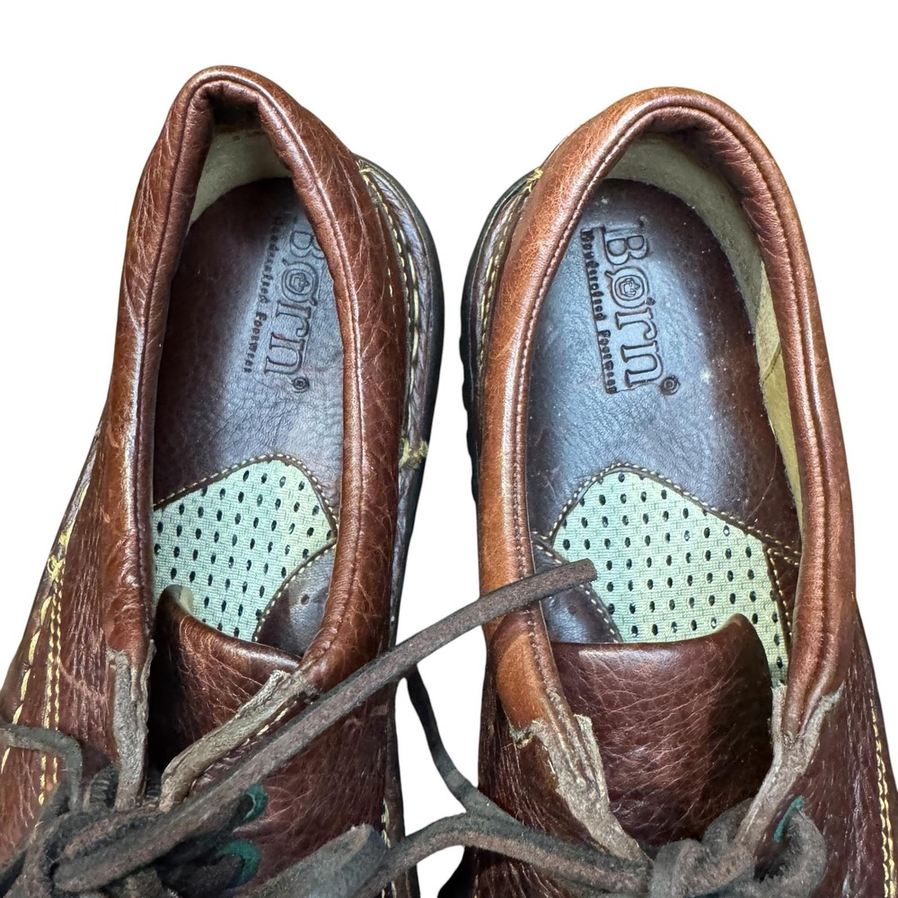 Born Shoes Womens Size 8 Brown Leather Oxford Lace Up Comfort Walking W6540 - Picture 3 of 11